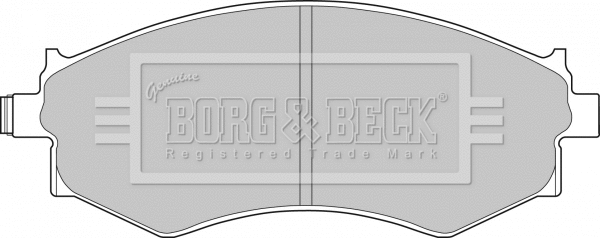 Brake Pad Set, disc brake (BBP1494)