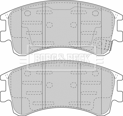 Brake Pad Set, disc brake (BBP1815)