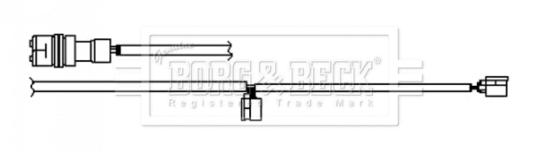 Warning Contact, brake pad wear