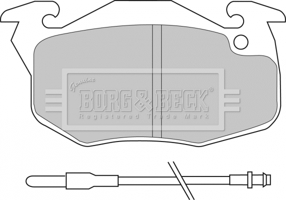 Brake Pad Set, disc brake (BBP1414)
