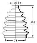 Bellow Kit, drive shaft (BCB2359)