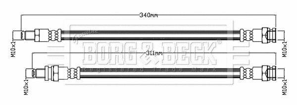 Brake Hose (BBH8753)