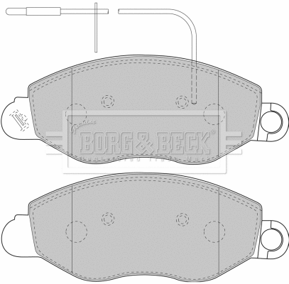 Brake Pad Set, disc brake (BBP1850)