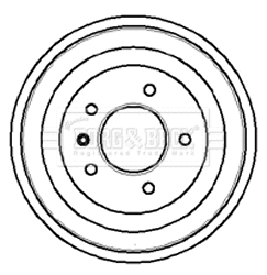 Brake Drum (BBR7018)
