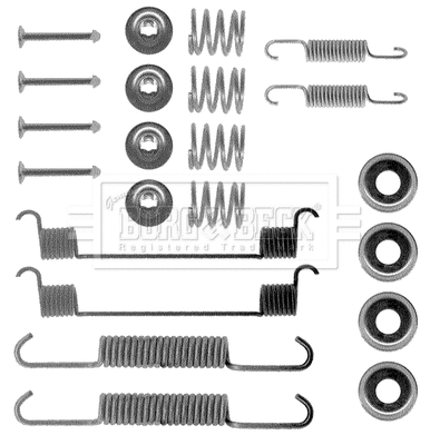Accessory Kit, brake shoes (BBK6069)