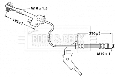 Brake Hose (BBH7122)