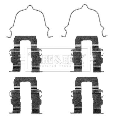 Accessory Kit, disc brake pad (BBK1080)