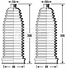 Bellow Kit, steering (BSG3278)
