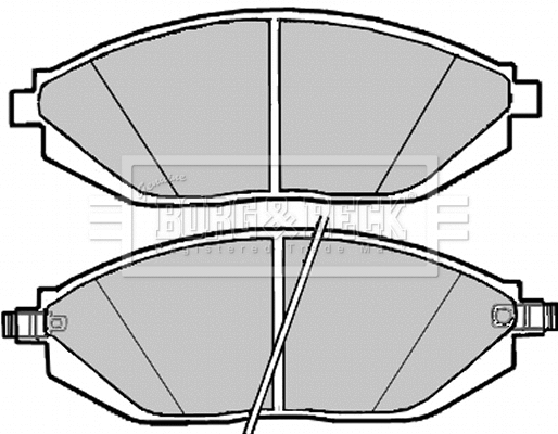 Brake Pad Set, disc brake (BBP2301)
