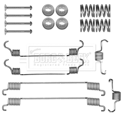 Accessory Kit, brake shoes (BBK6336)
