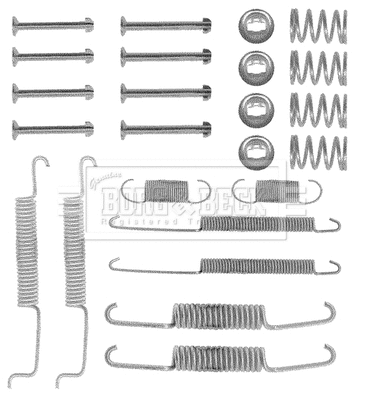 Accessory Kit, brake shoes (BBK6121)