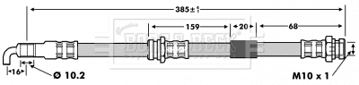 Brake Hose (BBH6729)