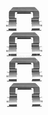 Accessory Kit, disc brake pad (BBK1613)