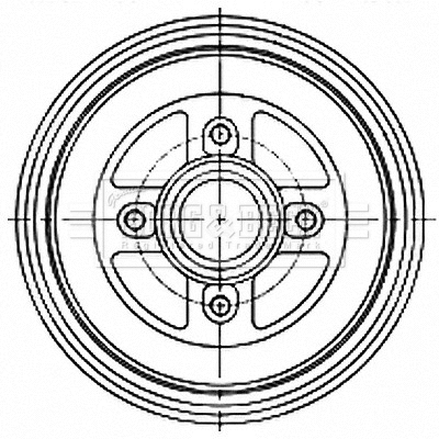 Brake Drum (BBR7268)