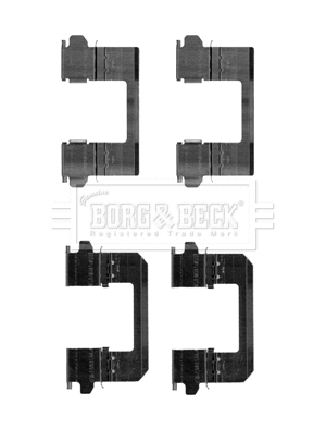 Accessory Kit, disc brake pad (BBK1256)