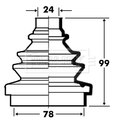 Bellow Kit, drive shaft (BCB2334)