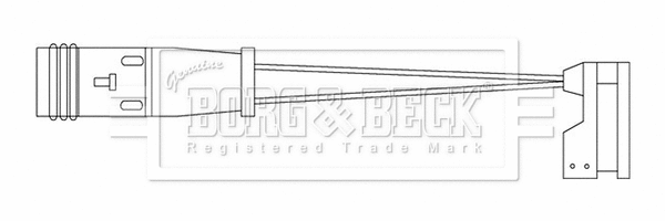 Warning Contact, brake pad wear (BWL3201)