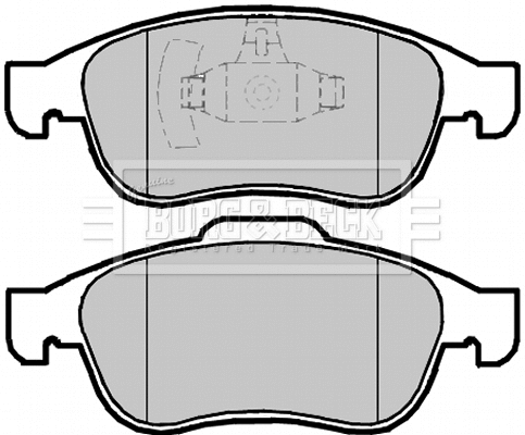 Brake Pad Set, disc brake (BBP2098)