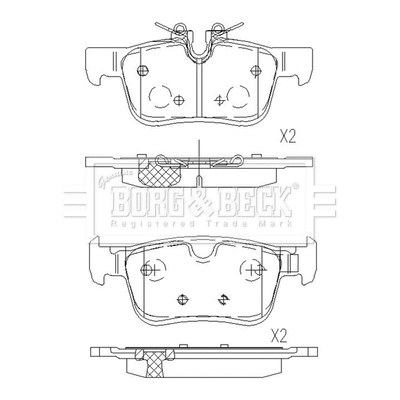 Brake Pad Set, disc brake (BBP2657)