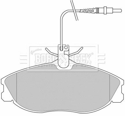 Brake Pad Set, disc brake (BBP1730)