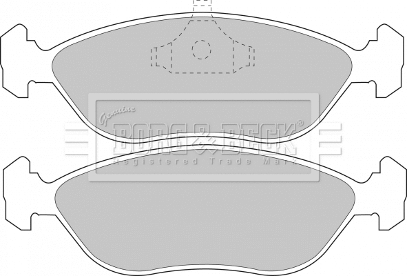 Brake Pad Set, disc brake (BBP1188)