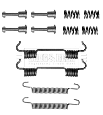 Accessory Kit, parking brake shoes (BBK6136)