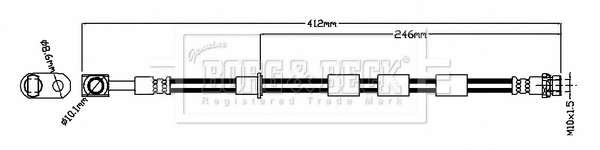 Brake Hose (BBH8824)
