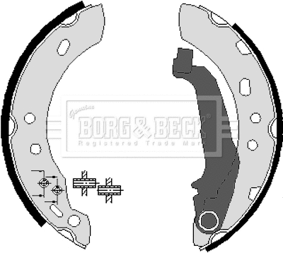 Brake Shoe Set (BBS6210)