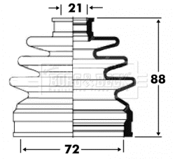 Bellow Kit, drive shaft (BCB2813)