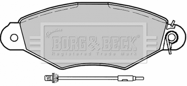Brake Pad Set, disc brake (BBP1729)