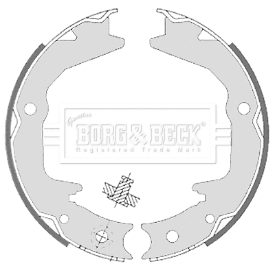 Brake Shoe Set, parking brake (BBS6329)