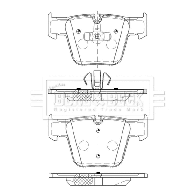 Brake Pad Set, disc brake (BBP2471)