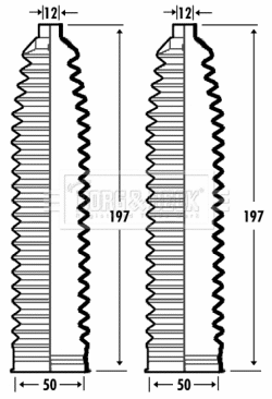 Bellow Kit, steering (BSG3380)