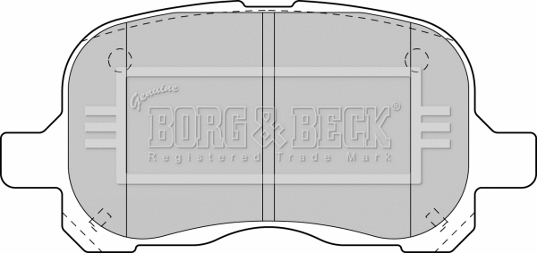 Brake Pad Set, disc brake (BBP1771)