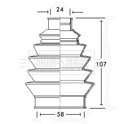 Bellow Kit, drive shaft (BCB2329)