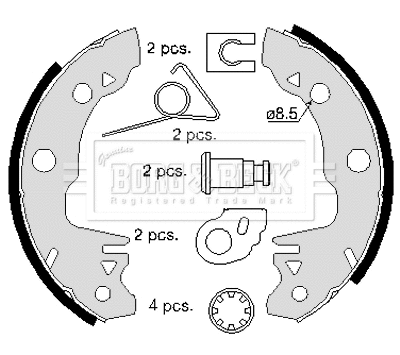 Brake Shoe Set (BBS6123)