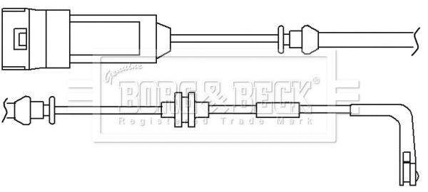 Warning Contact, brake pad wear (BWL3018)