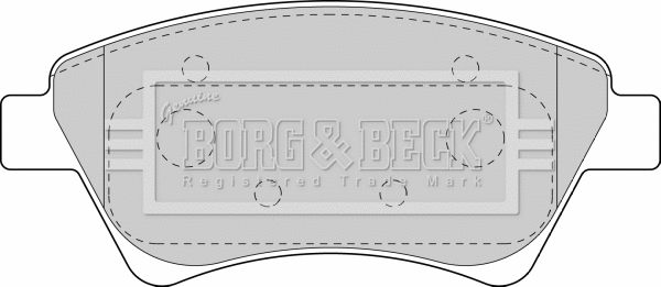 Brake Pad Set, disc brake (BBP1821)