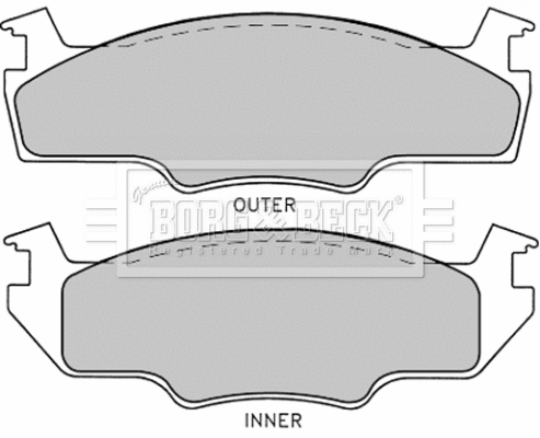 Brake Pad Set, disc brake (BBP1226)
