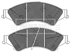 Brake Pad Set, disc brake (BBP2406)