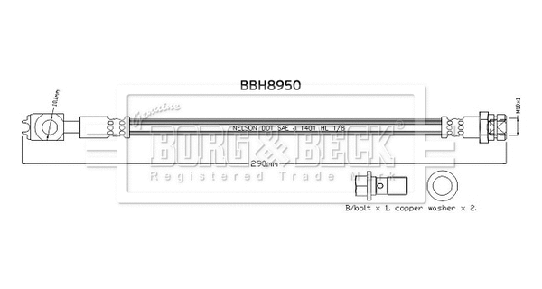 Brake Hose (BBH8950)