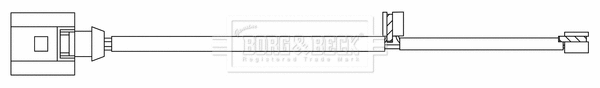 Warning Contact, brake pad wear (BWL3182)