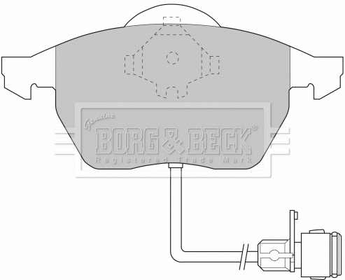 Brake Pad Set, disc brake (BBP1392)