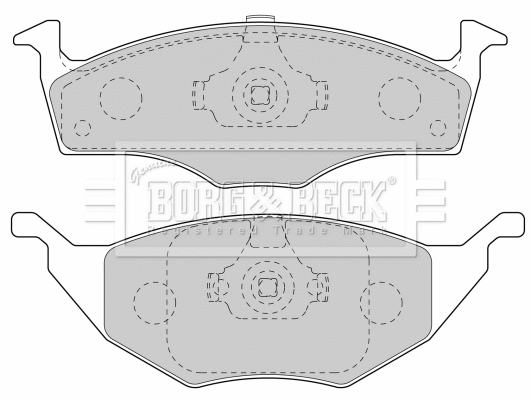 Brake Pad Set, disc brake (BBP1904)