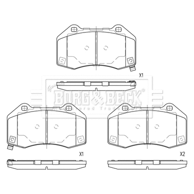 Brake Pad Set, disc brake