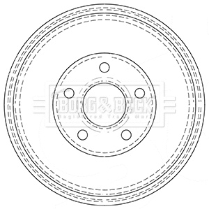 Brake Drum (BBR7137)