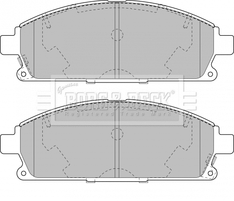 Brake Pad Set, disc brake (BBP1820)