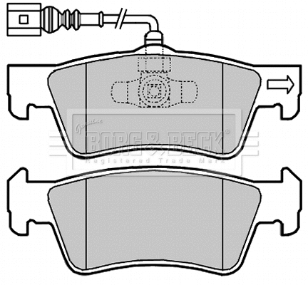 Brake Pad Set, disc brake (BBP2010)