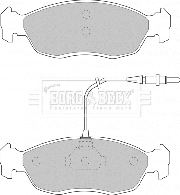 Brake Pad Set, disc brake (BBP1069)
