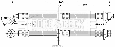 Brake Hose (BBH6781)